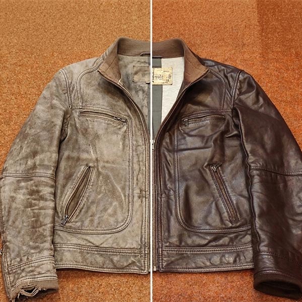 Recoloration blouson cuir Lille