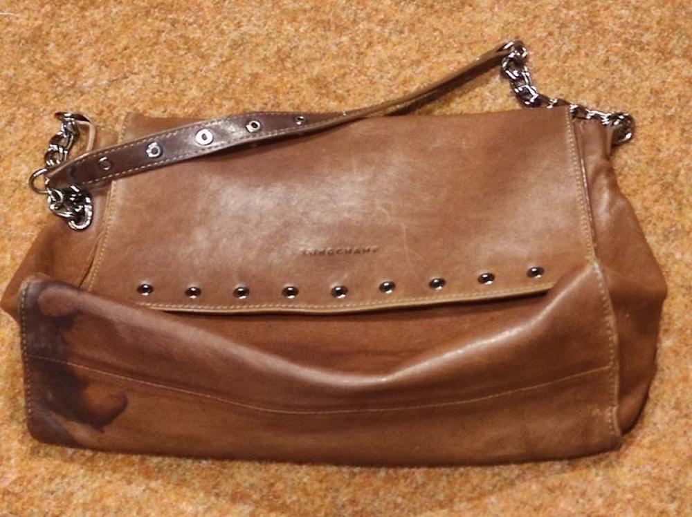  Recoloration sac Longchamp Paris Rocks avant